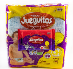 JUEGUITOS PAÑAL CH 56 UNIDADES