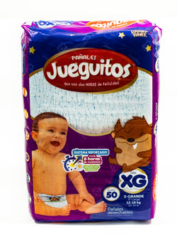 JUEGUITOS PAÑAL XG 50 UNIDADES