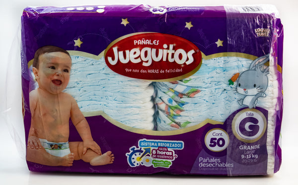 JUEGUITOS PAÑAL G 50 UNIDADES