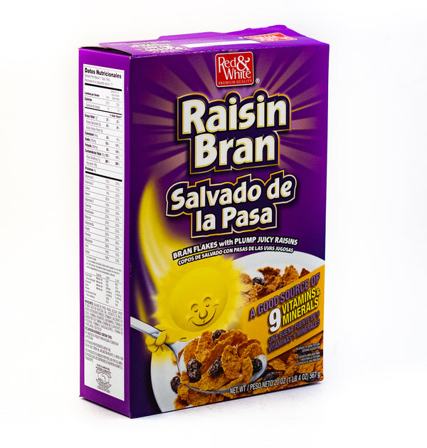 RED & WHITE CEREAL RAISIN 567G