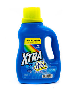 XTRA DETERGENTE LIQUIDO PLUS OXI CLEAN 45 OZ