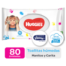 TOALLITAS HÚMEDAS HUGGIES SIMPLY CLEAN, 80 UDS