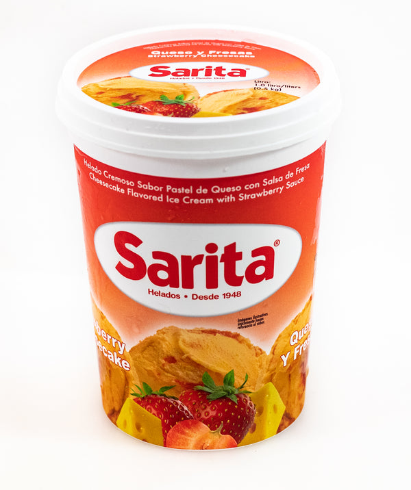 SARITA HELADO QUESO FRESAS 1LT