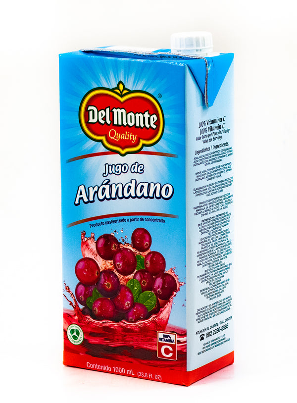 DEL MONTE JUGO CRANBERRY 33.8Z