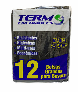 TERMOENCOGIBLE BOLSA/G BASURA/12U