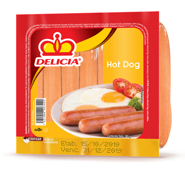 DELICIA HOT DOG 385 G