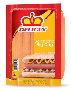 DELICIA SALCHICHA BIG DOG 450G