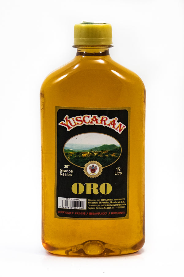 YUSCARAN AGUARDIENTE ORO 1/2 L