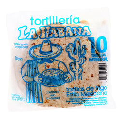 TORTILLA DE HARINA INTEGRAL 227 GRS