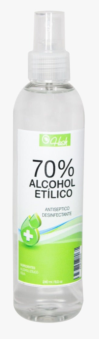 HUSH ALCOHOL ETILICO 70% 240ML