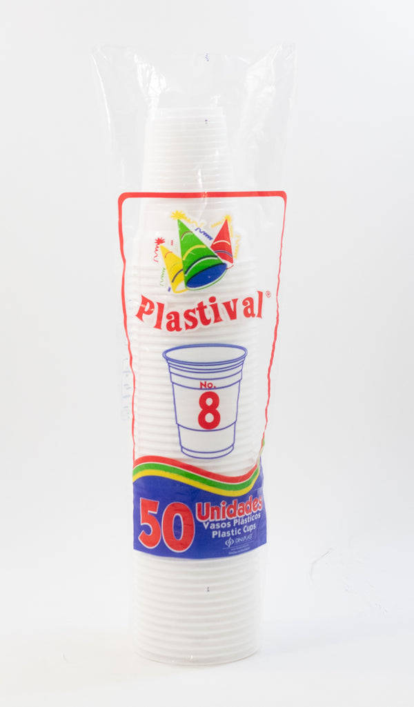 PLASTIVAL VASO PLASTIC/#8 50 U