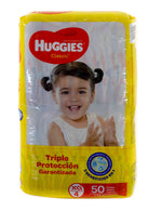 PAÑALES HUGGIES CLASSIC TRIPLE PROTECTION ETAPA 4/XG, 50 UDS