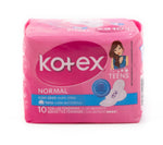 TOALLAS SANITARIAS KOTEX TEENS, 10 UDS