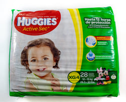 HUGGIES PAÑAL ACTIVE SEC XG 28