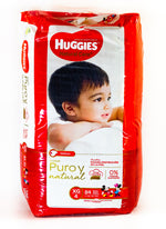 PAÑALES HUGGIES NATURAL CARE PURO Y NATUTAL ETAPA 4/XG, 84 UDS