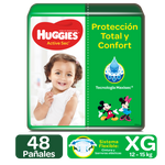 PAÑALES HUGGIES ACTIVE SEC ETAPA 4/XG, 48 UDS