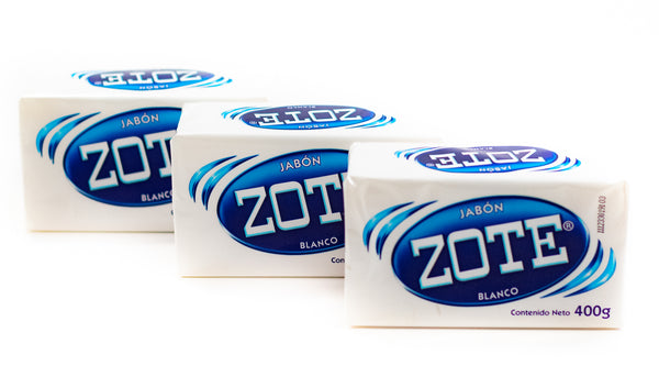 ZOTE JABON BARRA BLANCO 400 GR