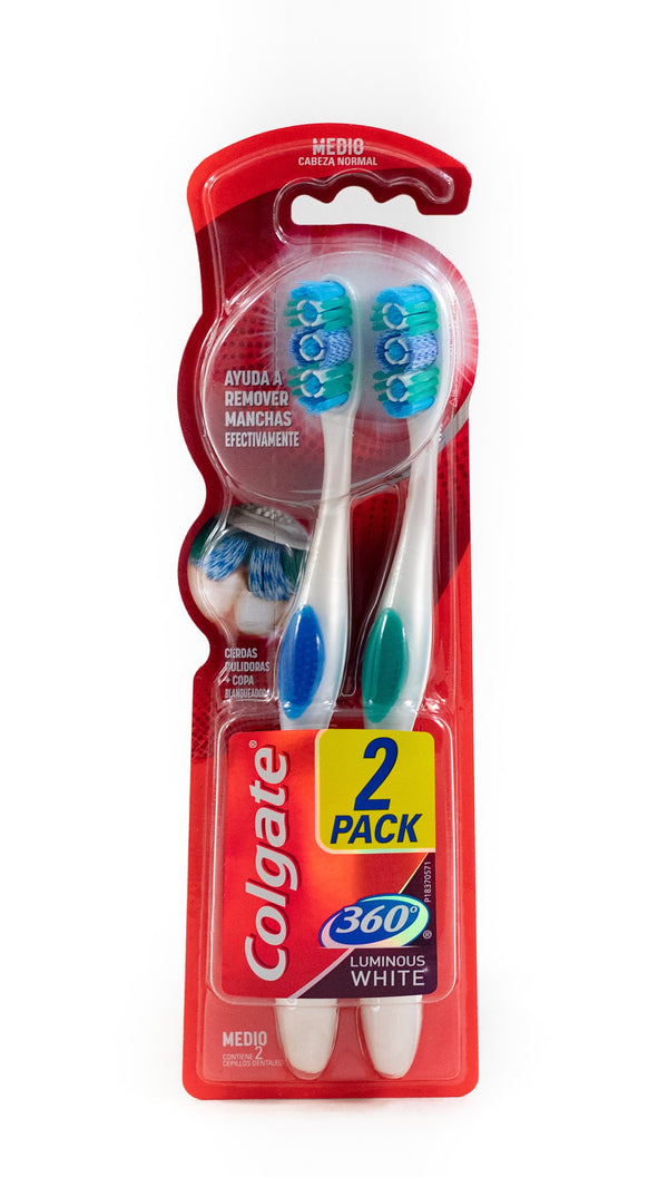 COLGATE CEPILLO 360 LUM 2X1