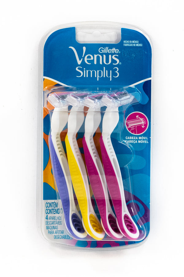 GILLETE SIMPLY VENUS 3 MAQ 4UD