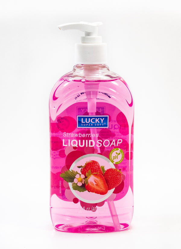 LUCKY HAND SOAP STRAWBE13.5 OZ