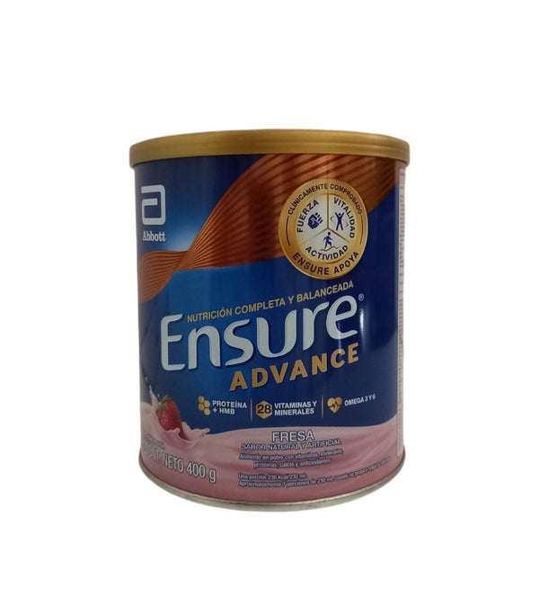 ENSURE ADVANCE SUPLEMENTO NUTRICIONAL EN POLVO FRESA 400