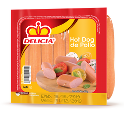 DELICIA HOT DOG POLLO 445 G