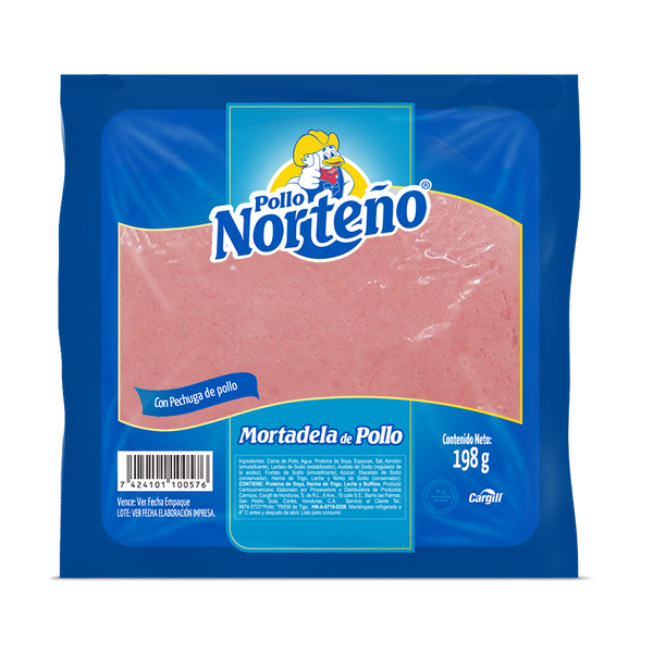 NORTEÑO MORTADELA POLLO 198 G