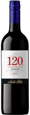 120 VINO TINTO MERLOT 750 ML