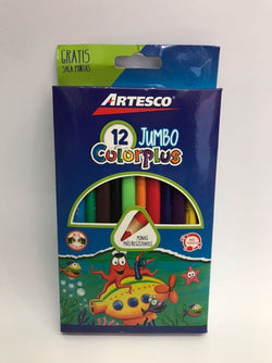 ARTESCO COLORPLUS JUMBO 12 UNDS