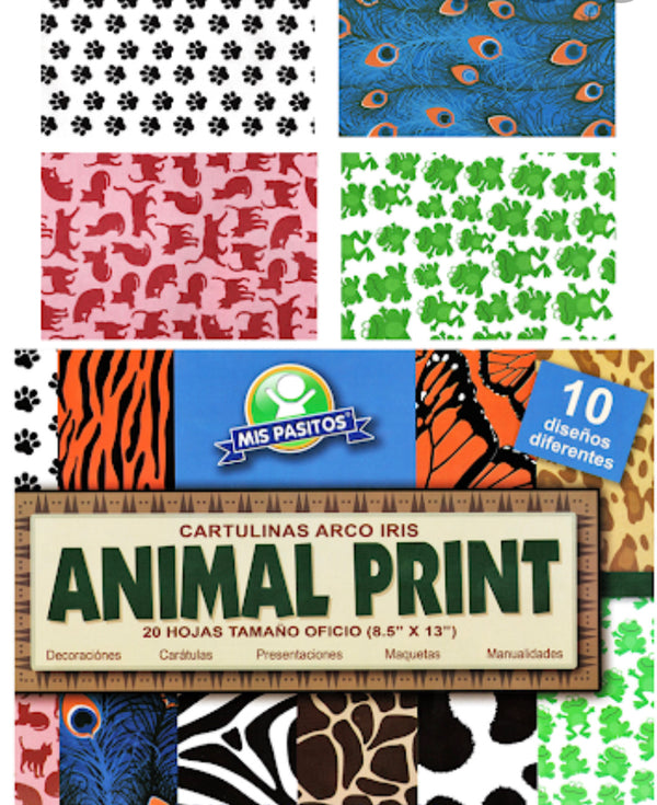MIS PASITOS BLOCK ANIMAL PRINT 10 DISEÑOS