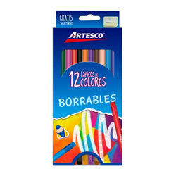 ARTESCO COLORES BORRABLES 12 UNDS